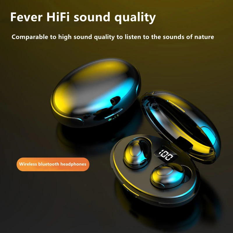 

TWS HiFi Wireless Bluetooth Headphones With Digital Battery Display In-ear Earphones Type-c Interface With Microphone For Xiaomi