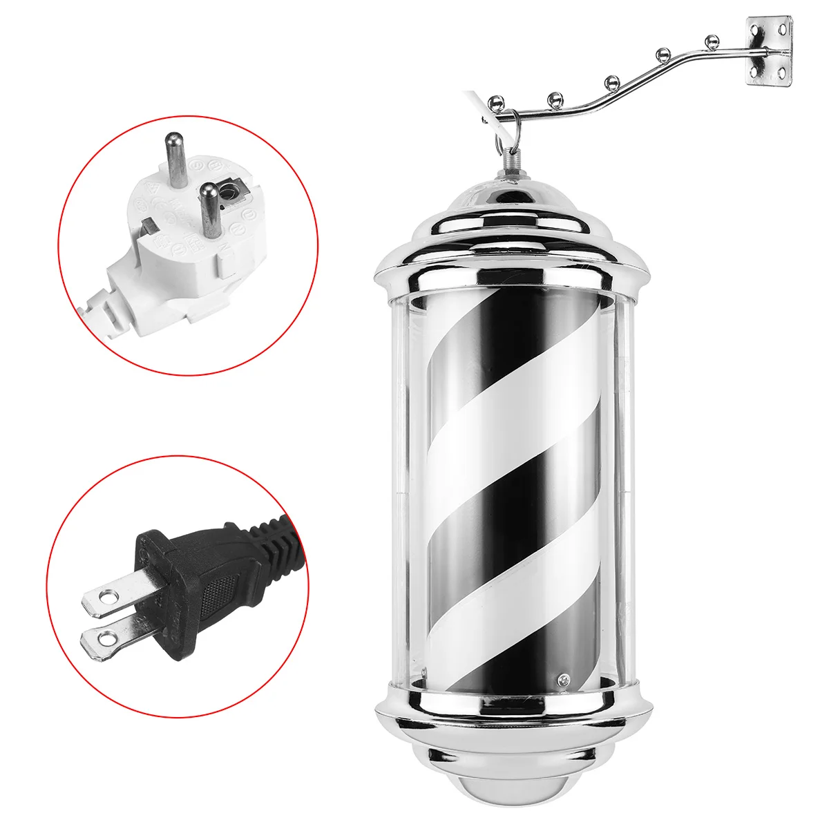 

LED Downlights Barber Pole Led Light Hair Salon Light Rotating Light Lamp Marker lamp 220V EU / 110V US Plug LED Lighting