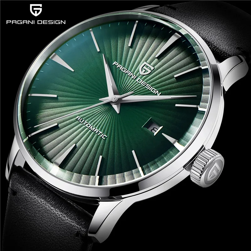 PAGANI Design 2770 Men's Watches Classic Mechanical Leather Watch Men Top Brand Luxury Business Waterproof Clock reloj hombre
