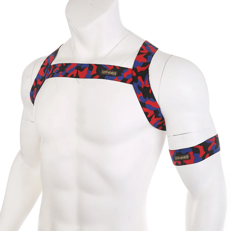 Пикантные Для мужчин нижнего белья нагрудный ремень костюм эластичный бандаж