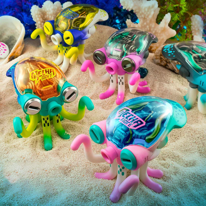 

6styles Model Soldier Finished ProductWazzupfamily Semi-Machinery Octopus Blind Box Garage Kit Decoration Gift