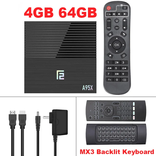 4G64G-MX3 Air Mouse Android 9,0 приставка A95X F2 ТВ приставка Голосовое управление 4K 2,4G& 5G двухдиапазонный wifi Bluetooth 4,2 LAN USB3.0 HDMI 4G 64G медиаплеер - Цвет: 4G64G-MX3 Air Mouse