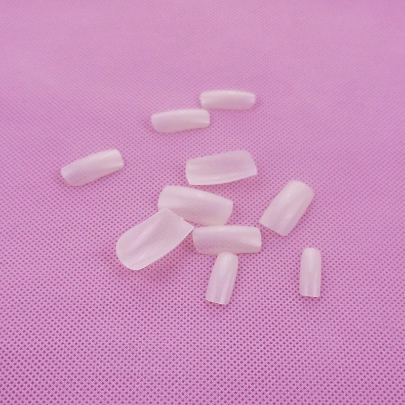 

1box 500Pcs Fashion Full Cover Natural False Nails Fake Tips DIY With Box Beauty Tool False Acrylic Artificial Nail Art Tips