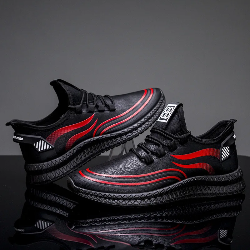 

JITNOHO Soft Bottom PU Leather Men Shoes Fashion Men Casual Shoes New 2019 Spring Autumn Footwear for Male Comfortable WLKPM
