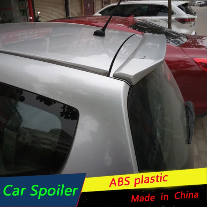 Для Honda Jazz Fit спойлер 2008 2009 2010 2012 2013 ABS Материал крыло автомобиля праймер цвет