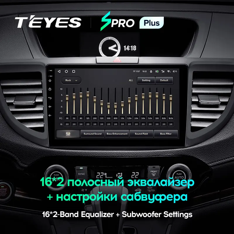 TEYES SPRO Plus Штатная магнитола For Хонда ЦР-В ЦРВ RE RM Honda CR-V CRV 4 2011 - 2018 Android 10 до 8-ЯДЕР 6 +