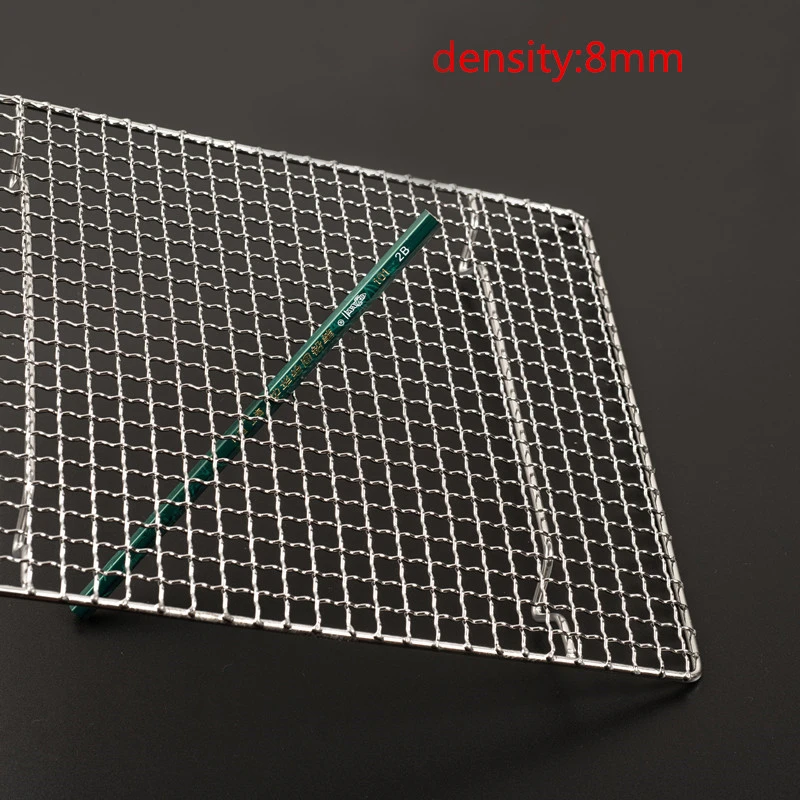 304 Square Barbecue Mesh Non-Stick BBQ Cooking Mats Stainless Steel Replacement Grilling Wire Net grill accessories smoker | Дом и сад