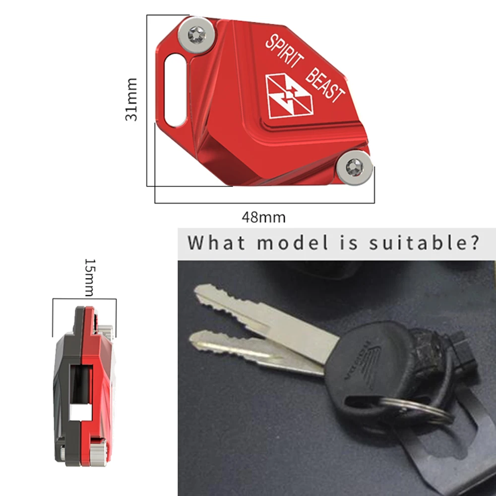Чехол для ключа мотоцикла SPIRIT BEAST алюминиевый чехол с ЧПУ аксессуары Honda|Замки и