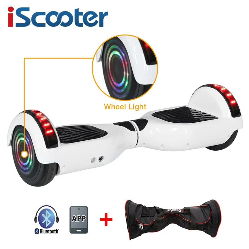 IScooter Bluetooth Ховерборд 2 колеса самобалансирующийся электрический самокат стоящий умный двухколесный скейтборд samsung Аккумулятор самокат