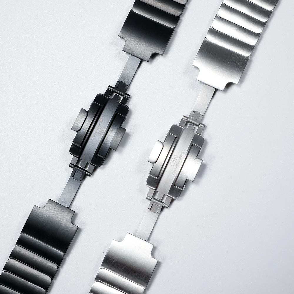 Ремешок из нержавеющей стали для Apple watch band 44 мм/42 мм correa роскошный браслет с