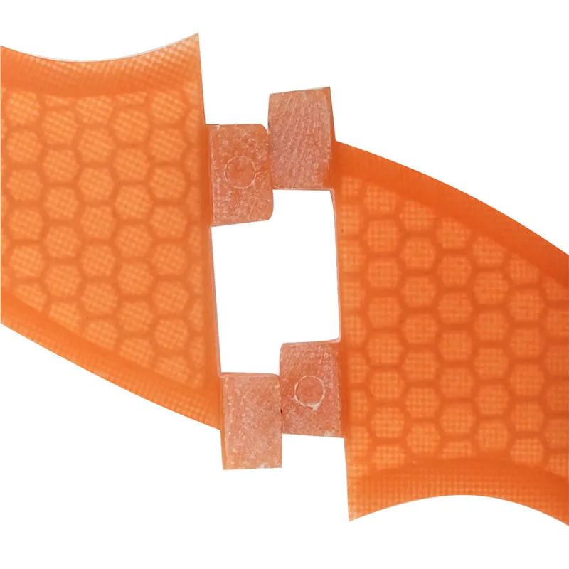 FCS плавники GL оранжевые/синие сотовые Стекловолоконные центральные двойные