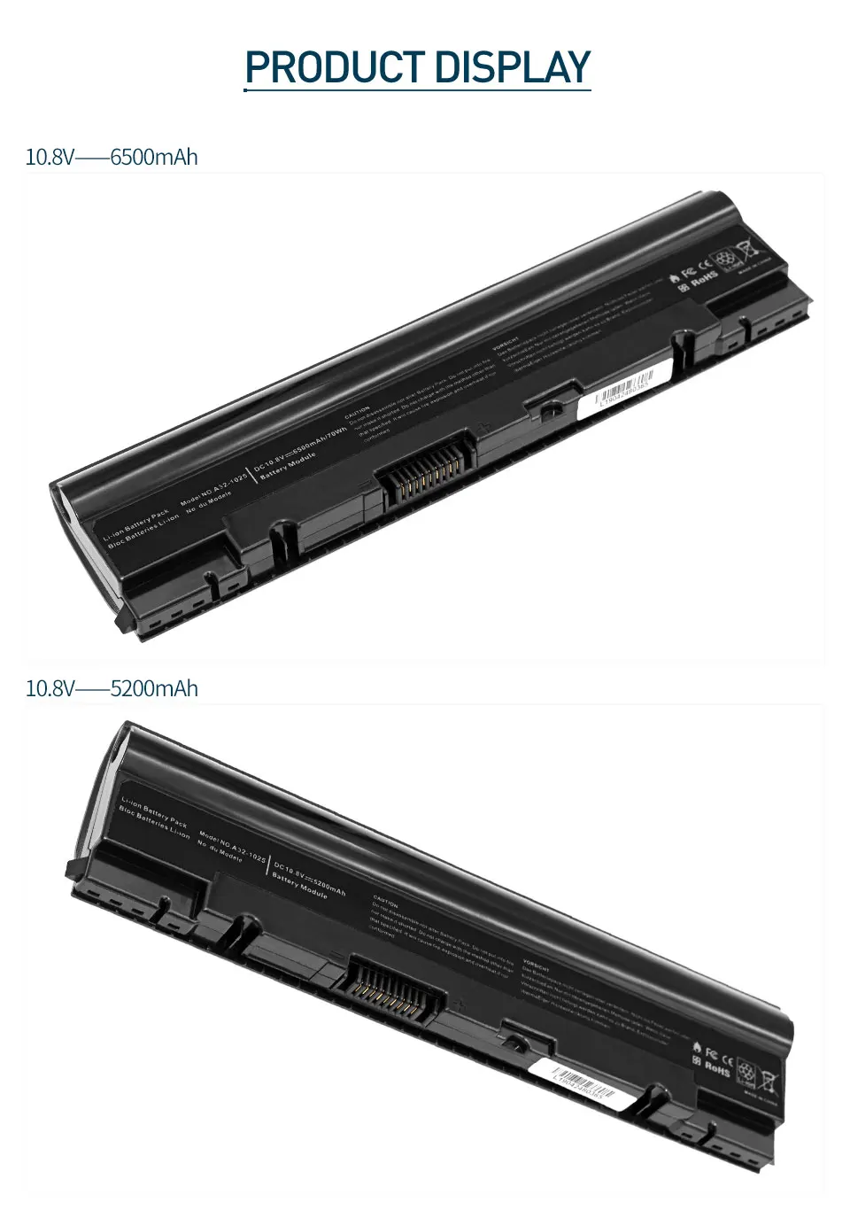 Golooloo 6500 мАч 6 Cell Аккумулятор для ноутбука Asus Eee PC A31-1025 A32-1025 1025 EPC 1025C 1025C 1225 1225B 1225C R052 R052C R052CE