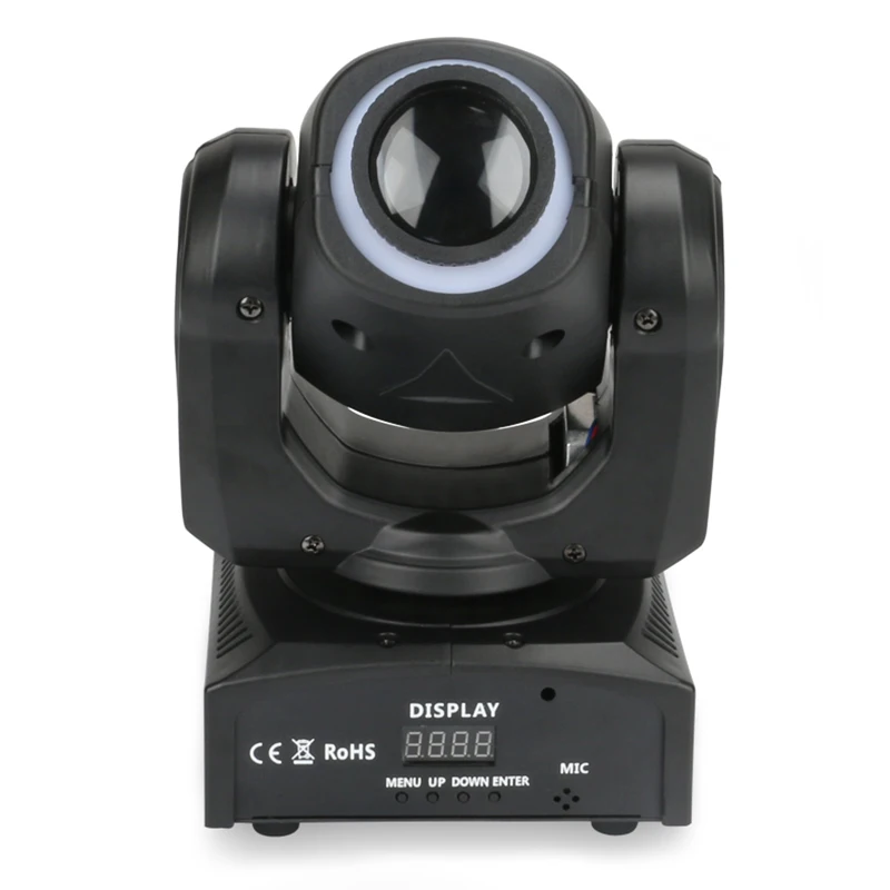 Диджейская мини лампа 30 Вт Gobos светодиодная Подвижная головка со светодиодной