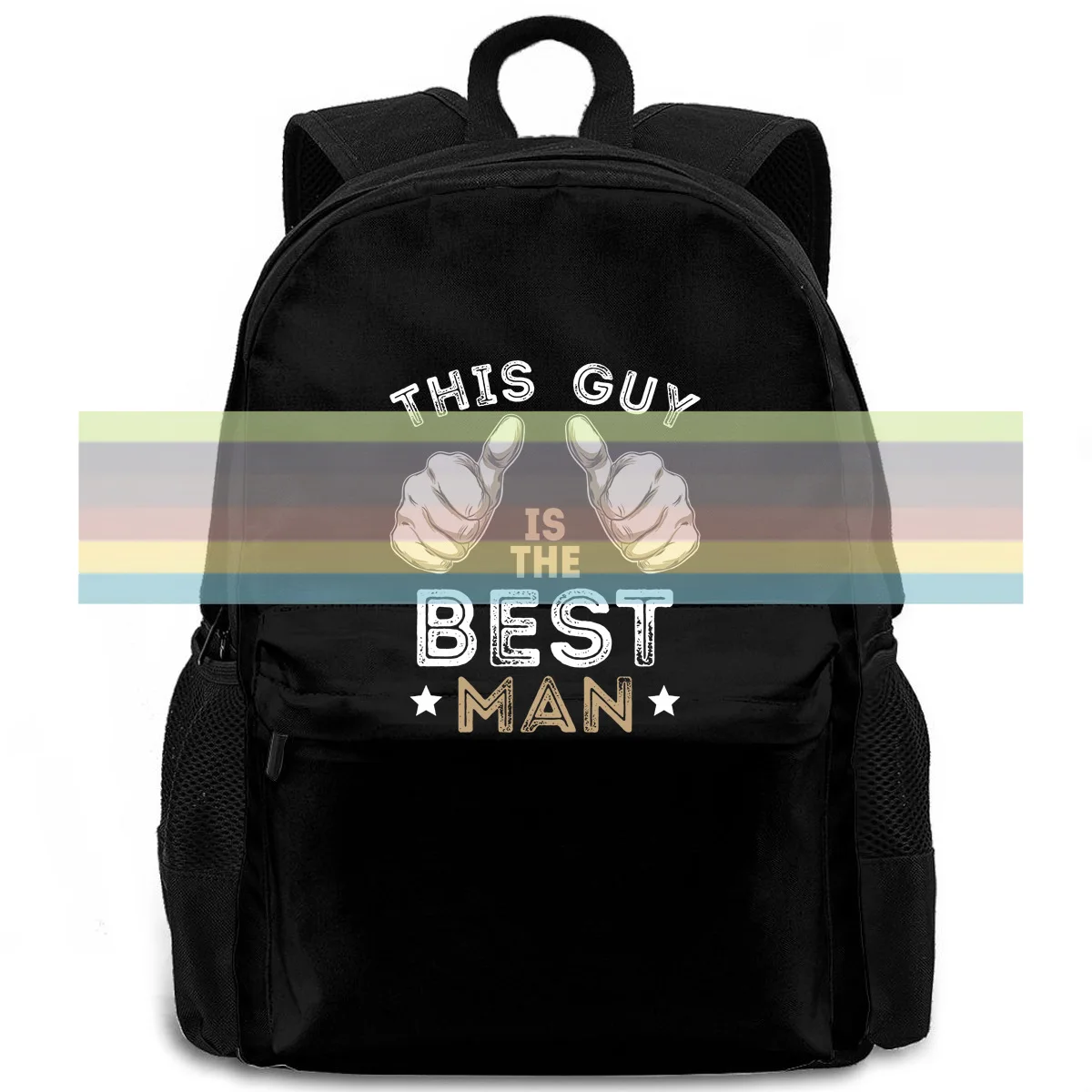 

This Guy Is The Best Bachelor Party Wedding Print Print Mens women men backpack laptop travel school adult student