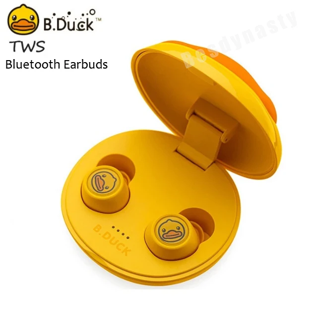 B.Duck Wireless Bluetooth Earphones Subwoofer Mini Earbuds Single Noise Reduction Headphones TWS Waterproof IPX7 Sports Headsets