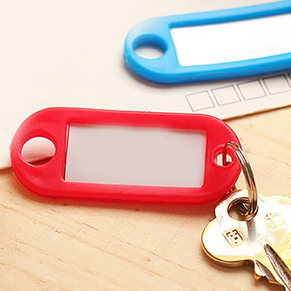 50 шт. Цвет Фул Ключ ID Этикетки Разделение кольцо брелок для ключей в ассортименте