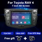 Автомобильный dvd-плеер на основе Android для Toyota RAV4 Rav 4 2007 2008 2009 2010 2011 мультимедийный сенсорный экран стерео аудио WIFI GPS радио 2 Din