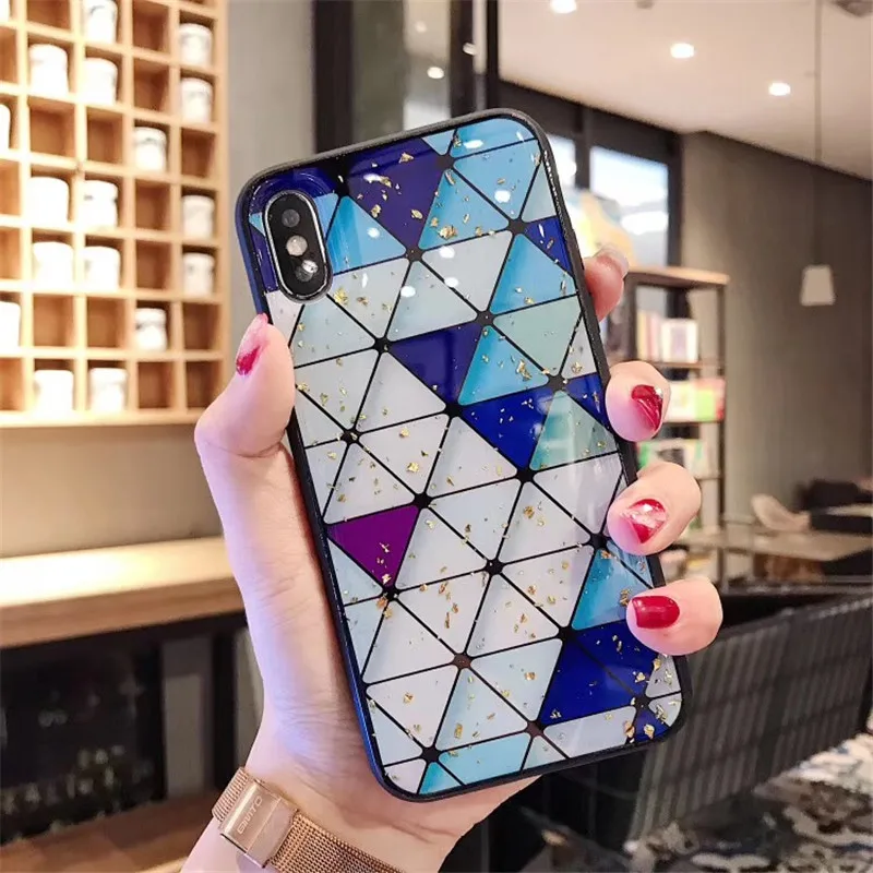 C Блестящий экзотический чехол для телефона с золотой фольгой для iPhone 7 plus 6 6 s 8 Plus, мягкий чехол из ТПУ с леопардовым принтом для iPhone XS Max XR 11, чехол - Цвет: C