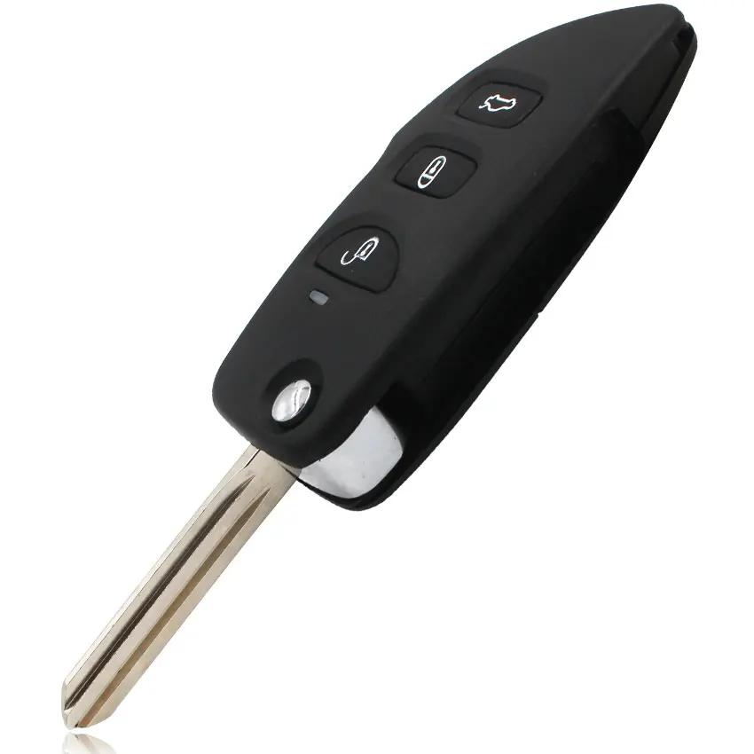 Модифицированный Флип складной пульт дистанционного ключа оболочки 3 кнопки для