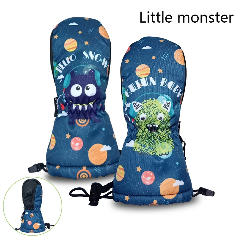 Лыжные перчатки Сноубординг водонепроницаемый утолщение зима теплый снегоход