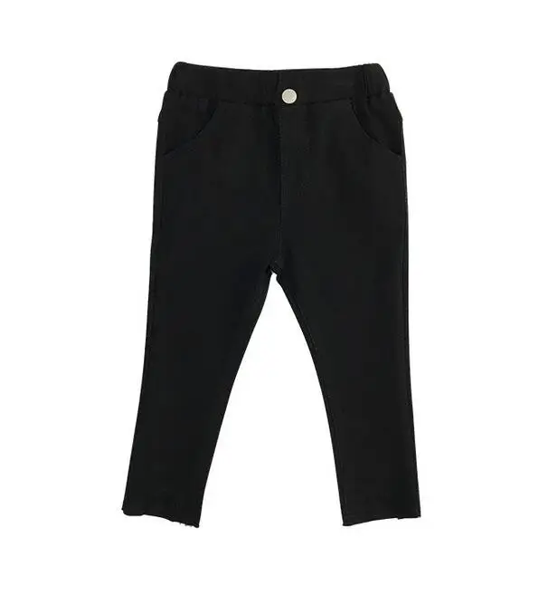 

Kid's Spring And Autumn Casual Trousers Girl's Black Pants