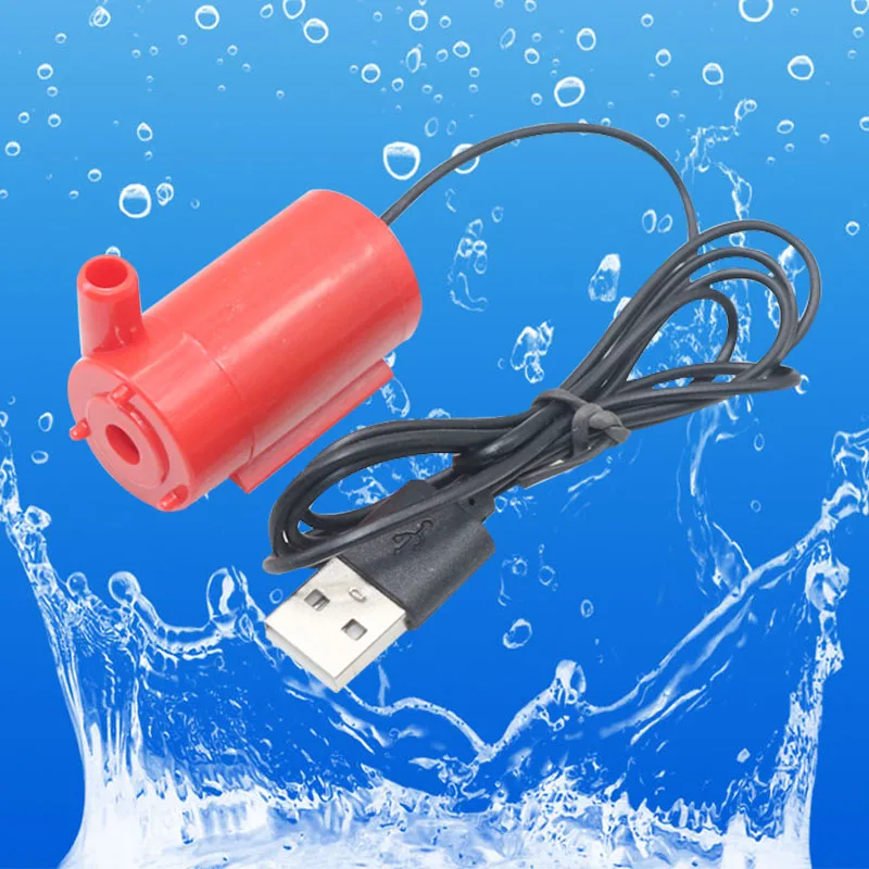 1 шт. погружной насос DC 3V5V6V USB низкий уровень шума бесщеточный мотор Pump120L/H Мини