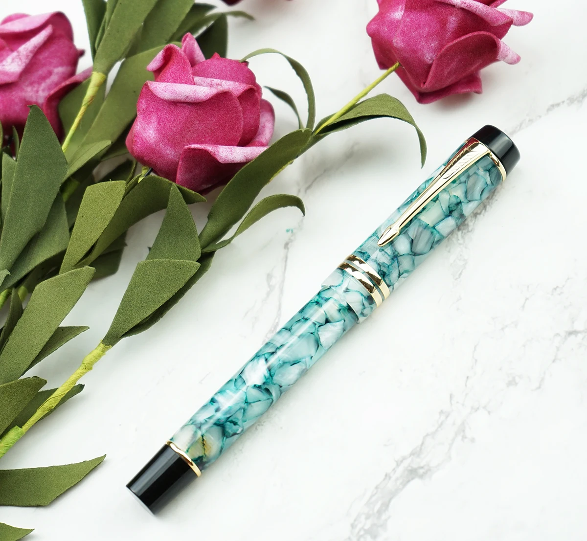 Moonman M600S Gemstone зеленая целлюлоидная авторучка MOONMAN Iridium Fine Nib 0 5 мм модная офисная