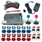 Pandora Box 9 1500 В 1 семейная Домашняя версия набор сделай сам 5-контактный джойстик 33 мм Светодиодная аркадная кнопка для игровой консоли