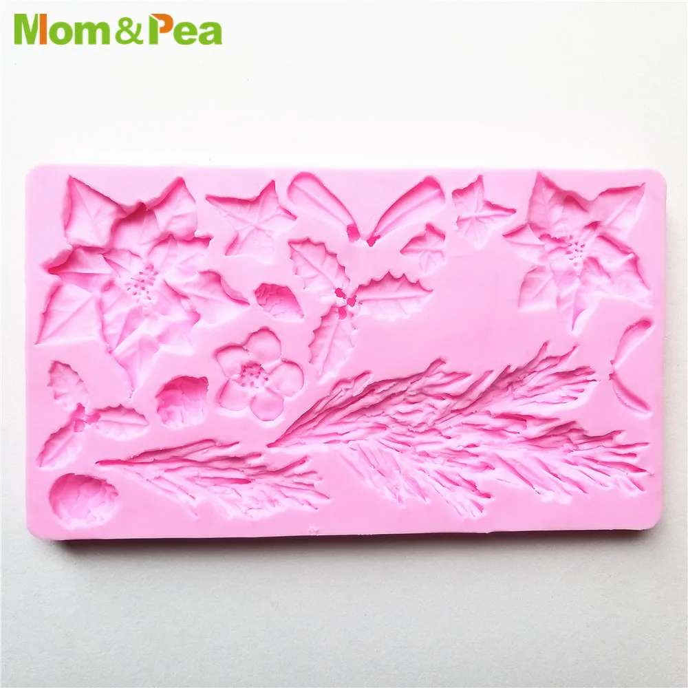 MPA1787 Рождественская елка и деко силиконовые формы резинка паста шоколадный