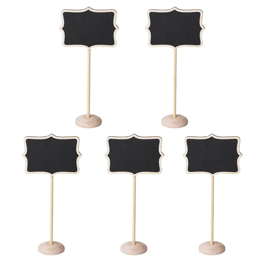 

15 PCS/Set Mini Wooden Blackboard Universal Message Board Chalkboard Portable Wedding Party Decor Decorative Parts