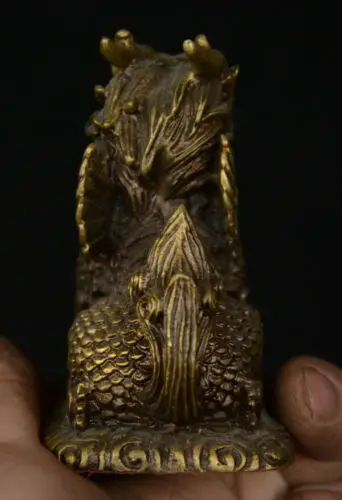 Китайская медная Бронзовая статуя фэн-шуй животное цилинь мяч летучая мышь | Дом