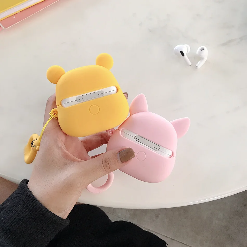 3D чехол для наушников для Airpods Pro Чехол Милые силиконовые собаки Ститч Мультяшные наушники/Earpods чехол s для Apple Air pods 3 Pro Чехол