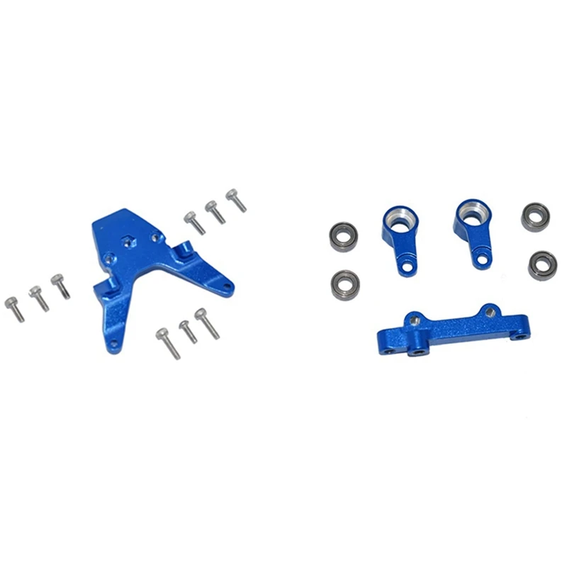 

1 Set Metal Front Bulkhead For RC Car Upgrades Parts & 1 Set Metal Steering Group Assembly