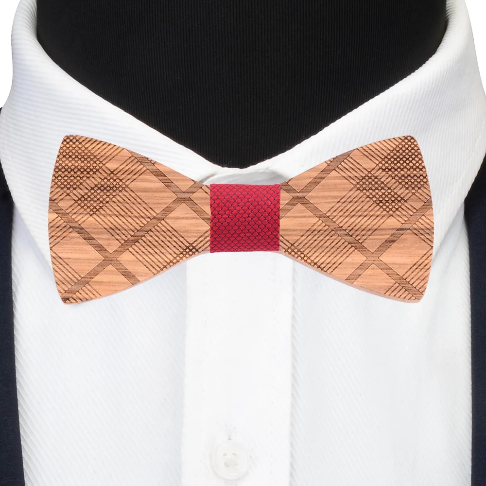 Новый дизайн 100% деревянный галстук-бабочка Natrue модная оригинальная Мужская