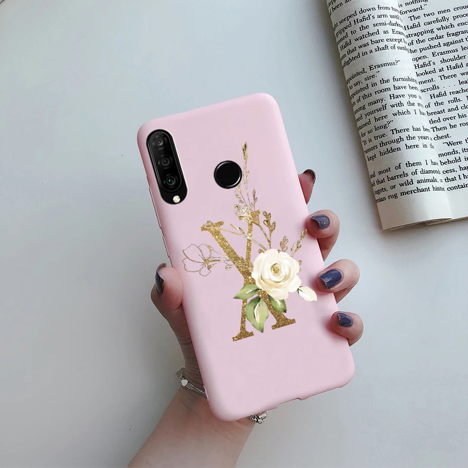 for huawei p30 lite case custom cute letters silicone tpu back phone case for huawei p30 pro p 30 lite p30lite coque bumper case free global shipping