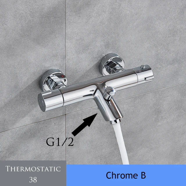 

Хромированный термостатический смеситель для душа Wanmivezlo