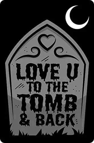 

Love U to The Tomb Funny Metal Sign Farmhouse Farm Family Cafe Retro Wall Decoration Christmas Thanksgiving