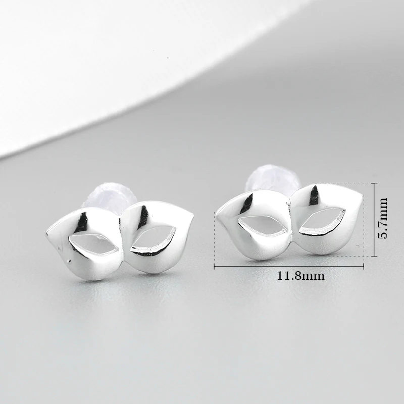 Новые оригинальные серьги-гвоздики из стерлингового серебра 925 пробы для женщин