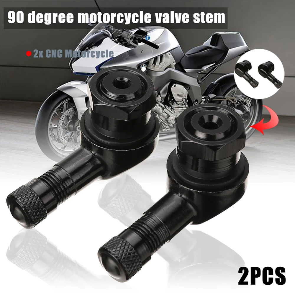

2Pcs/Lot 90 Degree CNC Motorcycle Tire Valve Stems Cover NCY Leak-proof TWPO Valve Caps Adapter for Car Motorcycle Bike Scooter