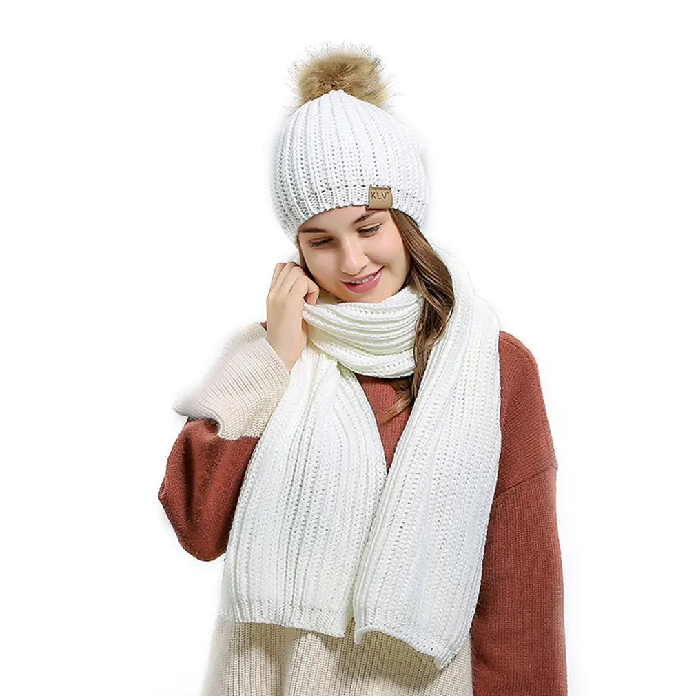 Хит продаж зимние женские вязаные шапочки Skullies шерстяные громоздкие шапки и
