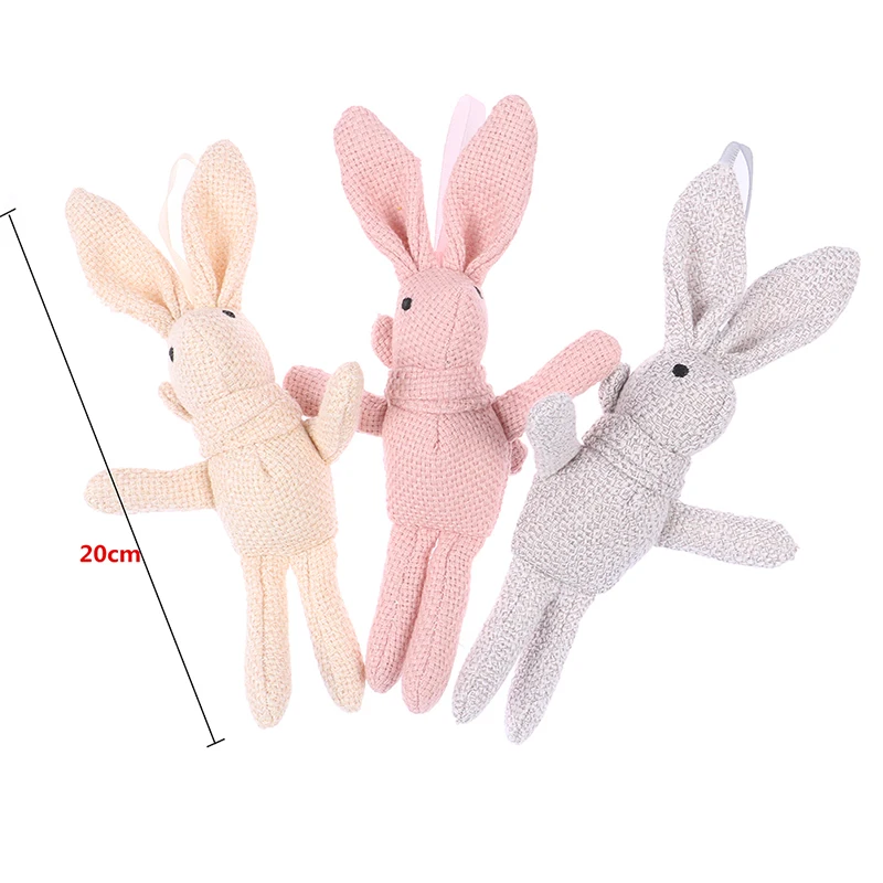 

Cartoon 20cm Rabbit Plush Animal Bunny Stuffed Toy Dress Rabbit Key Chain Wedding Gift Kids Toy