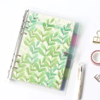 transparent loose leaf binder loose leaf inner core a5 a6 a7 notebook journal planner school office supplies stationery 016068
