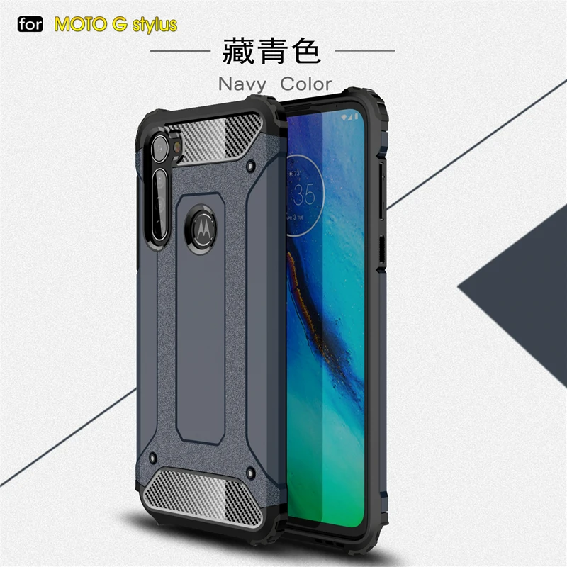 

For Motorola Moto G Stylus Case Shockproof Armor Rubber PC Hard Phone Case For Moto G Stylus Protective Cover For Moto G Stylus