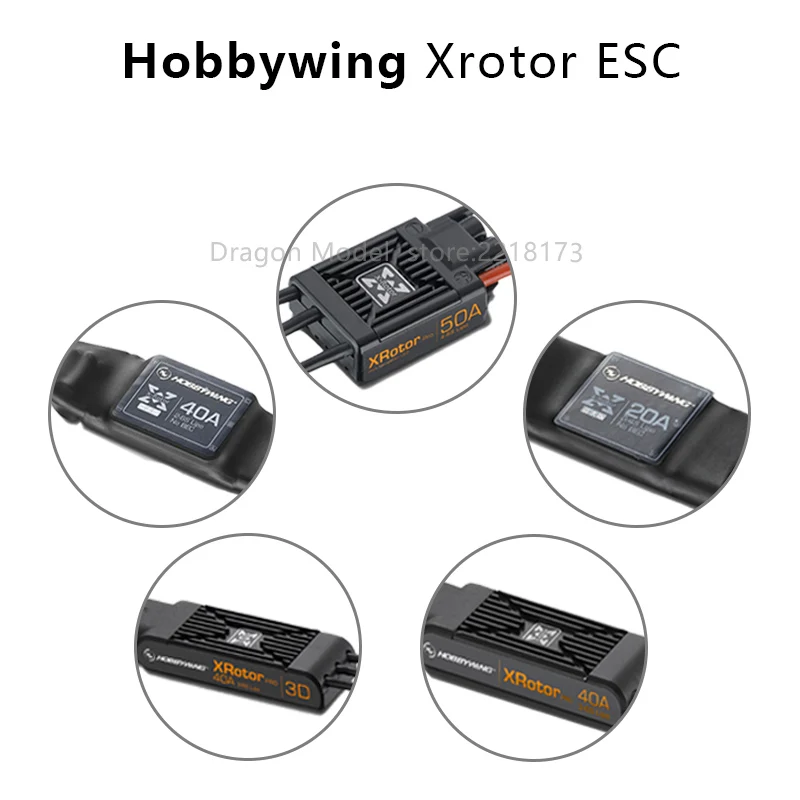 Hobbywing XRotor 20A 40A/40A PRO 50A PRO OPTO ESC No BEC 3-4S 3-6S для радиоуправляемого дрона FPV гоночного мульти ротора
