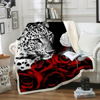 cheetah leopard blanket 3d print bench bed home textile blanket cheetah travel kids gift adults sofa fleece bed blanket