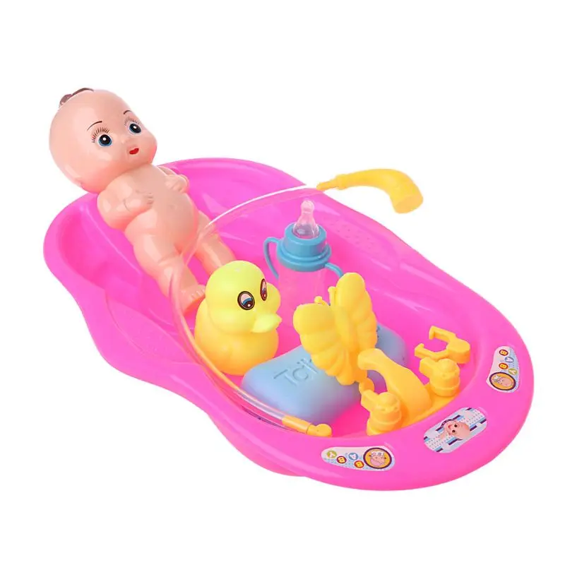 Bathtub With Baby Doll Bath Toy For Child Water Floating Early Educational