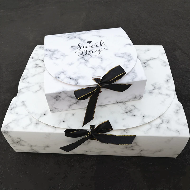 10 шт. Подарочная коробка золото Простой Мраморный Стиль для свадьбы любимые