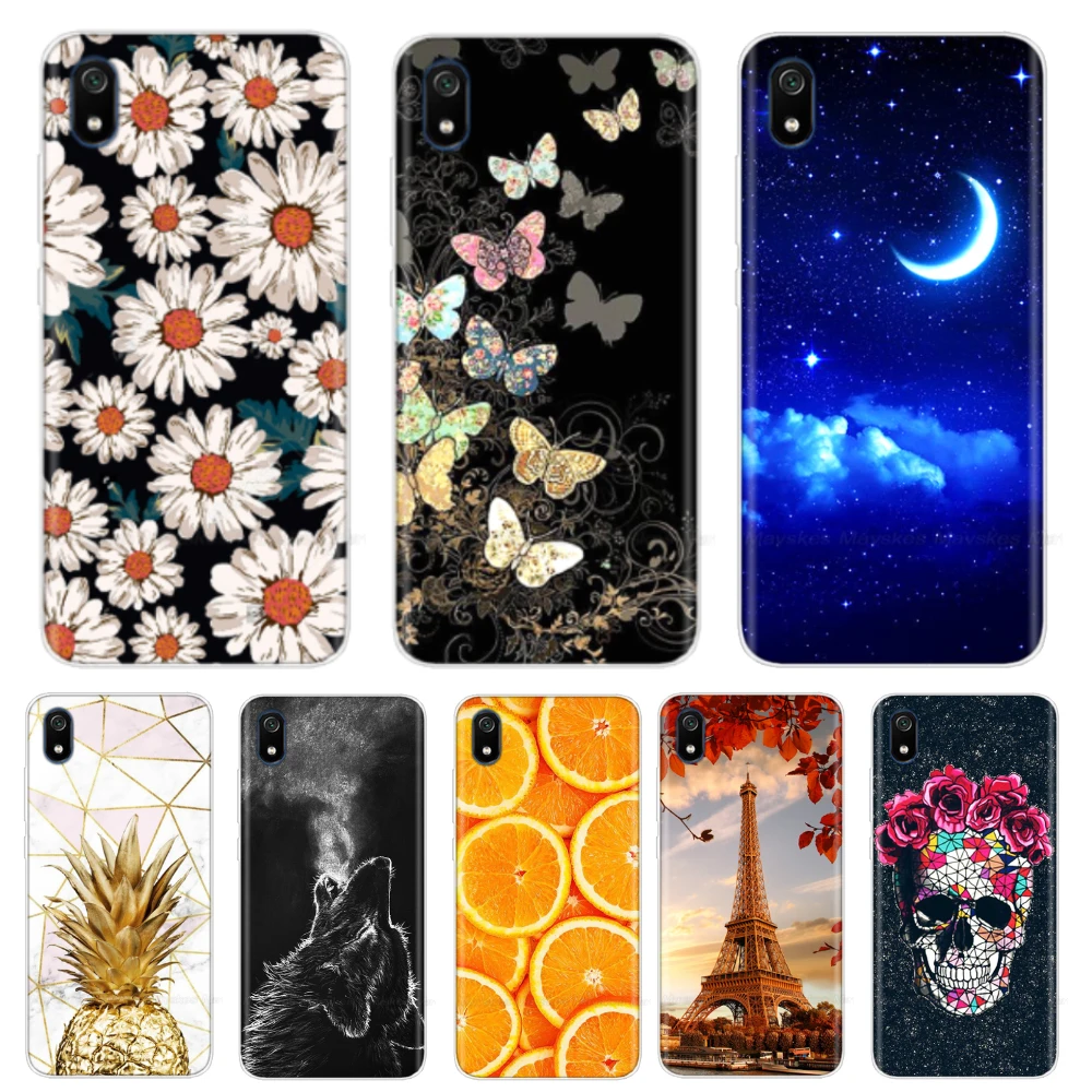 Чехол для Xiaomi Redmi 7A силиконовый чехол из ТПУ мягкие чехлы Redmi7a задняя крышка Xiomi 7 A