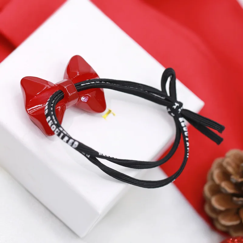 Милый детский бисерный повязка на голову с красными звездами сердцами и бантами высокоэластичные украшения для девочек.