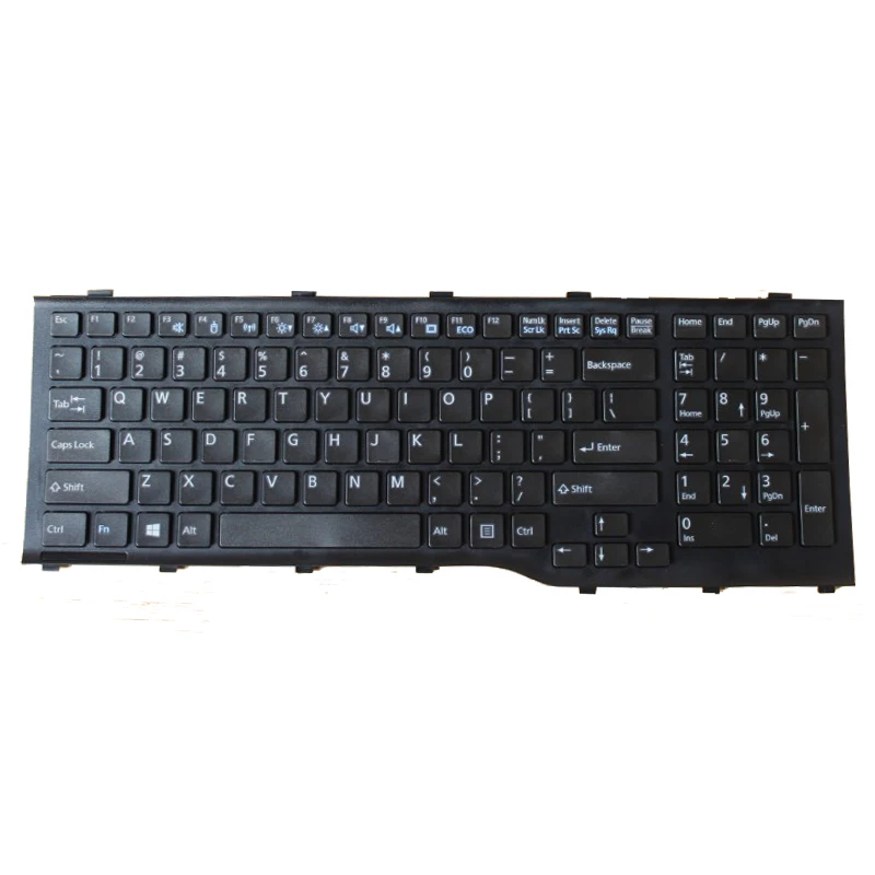 Клавиатура Teclado черная для ноутбука Fujitsu Lifebook AH532 A532 N532 NH532 MP-11L63US-D85 CP569151-01 Series US |